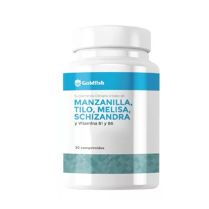 Manzanilla tilo melisa schiazandra, relajante natural